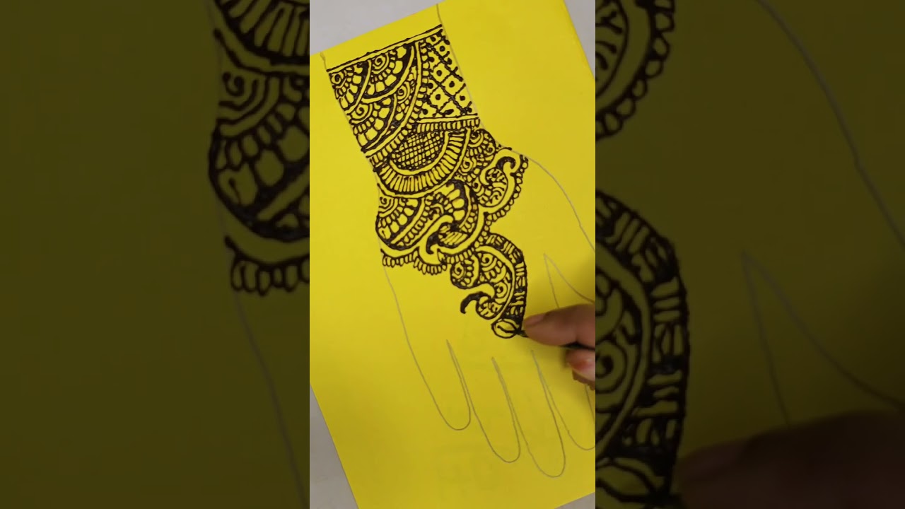 Full hand bridal mehendi design