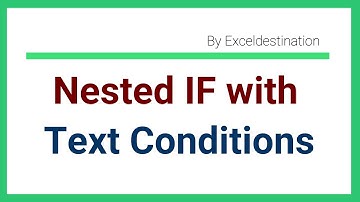 Excel Nested If Function with Multiple Text and Number Conditions