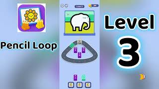 Pencil Loop Level 3 Walkthrough ✏️🧩| Tricky Drawing Puzzle Solution | Go Answer