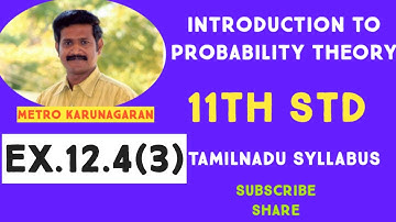 11th Std Maths Ex 12.4(3) A firm manufacturers PVC pipes in three plants viz X,Y,Z.  The daily produ