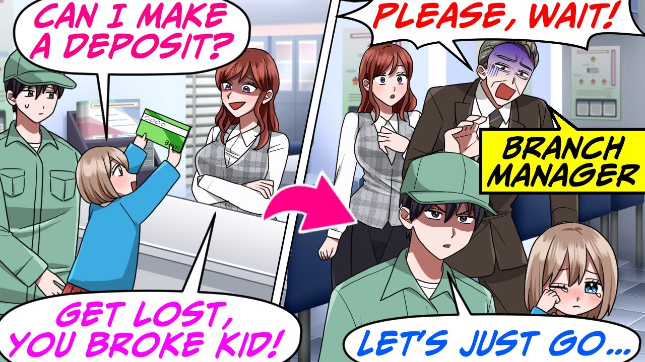 Я увидел свою бывшую в банке! Она отказалась принять вклад моей дочери, потому что… [RomCom Manga...