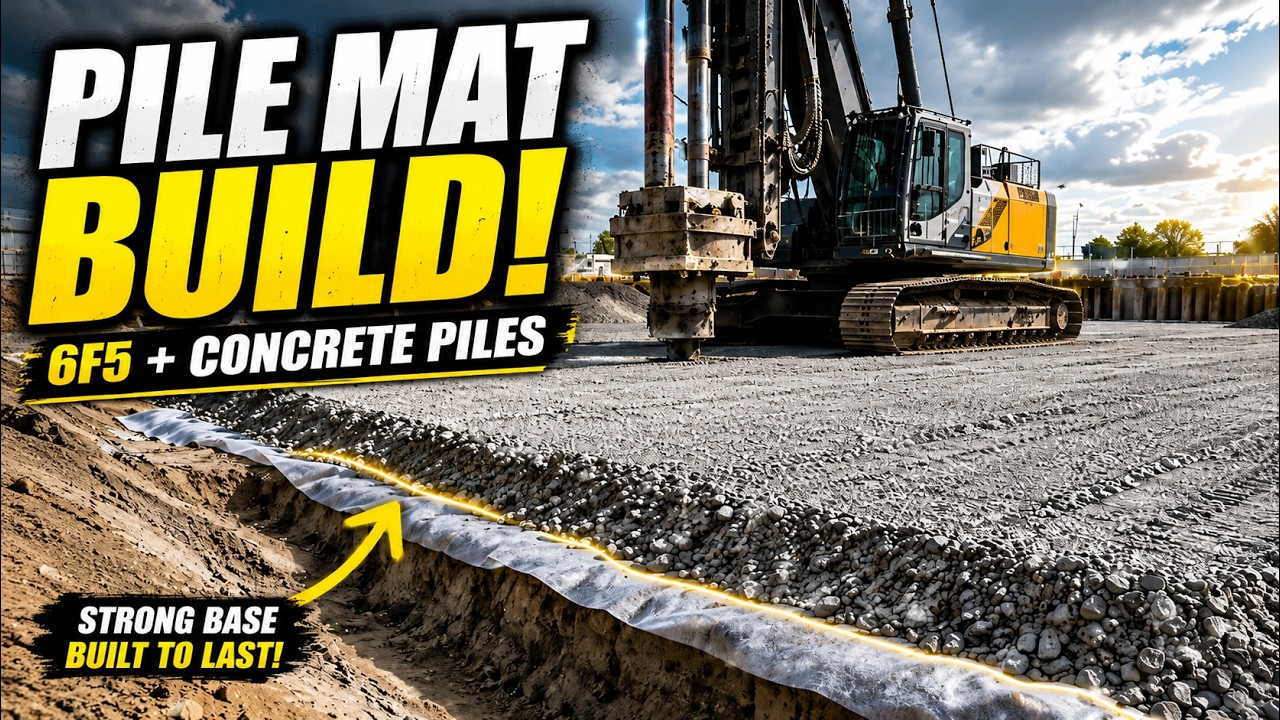 Thumbnail for Building a Pile Mat and Drilling Concrete Piles