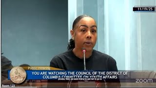 Amy Allen testifies to Ward 5 DC Councilmember, Zachary Parker! Talks about her experience with CFSA