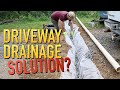 Driveway SOS: French Drain Upgrade to help with gravel washout