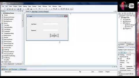 Création Login Form  Change Textbox to Password box Part I