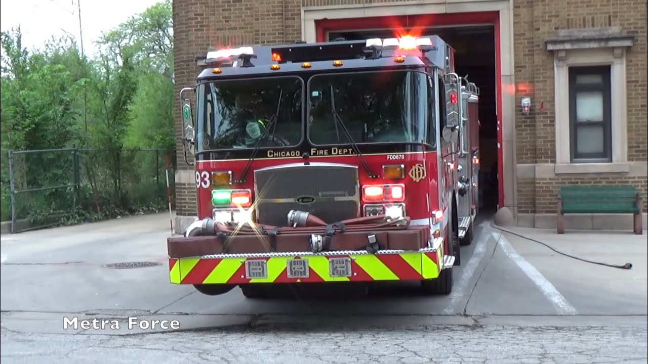 Chicago Fire Dept Engine 93 Responding - YouTube