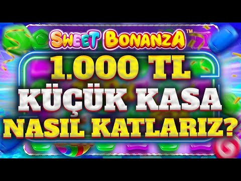 SWEET BONANZA KÜÇÜK KASA 🍭| 1.000 TL KASAYLA NASIL KATLARIZ? SLOT OYUNLARI TAKTİK VURGUN