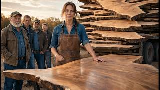 The Lumber Yard Dumped Oak on Her Land — She Turned It Into a Six-Figure Custom Table Business