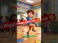 Kids Dance Rhyme 🎶 Wiggle Wiggle कमर हिलाओ | Fun Action Song #shortvideo #shorts #short #kidsrhymes