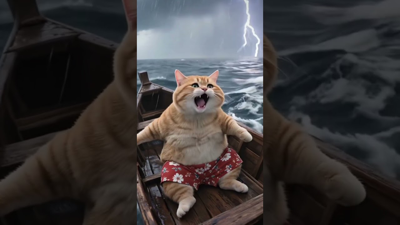 CAT IS FISHINGG 😂🤣    