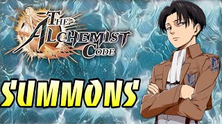 Final Week of Attack on Titan Summons for Eren, Levi, Mikasa & Hange - The Alchemist Code