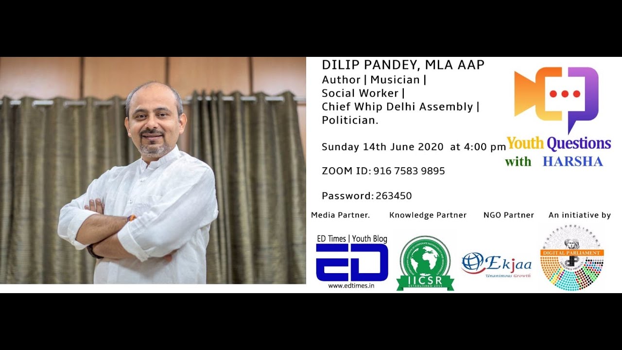 Youth Questions - Dilip Pandey MLA AAP - YouTube