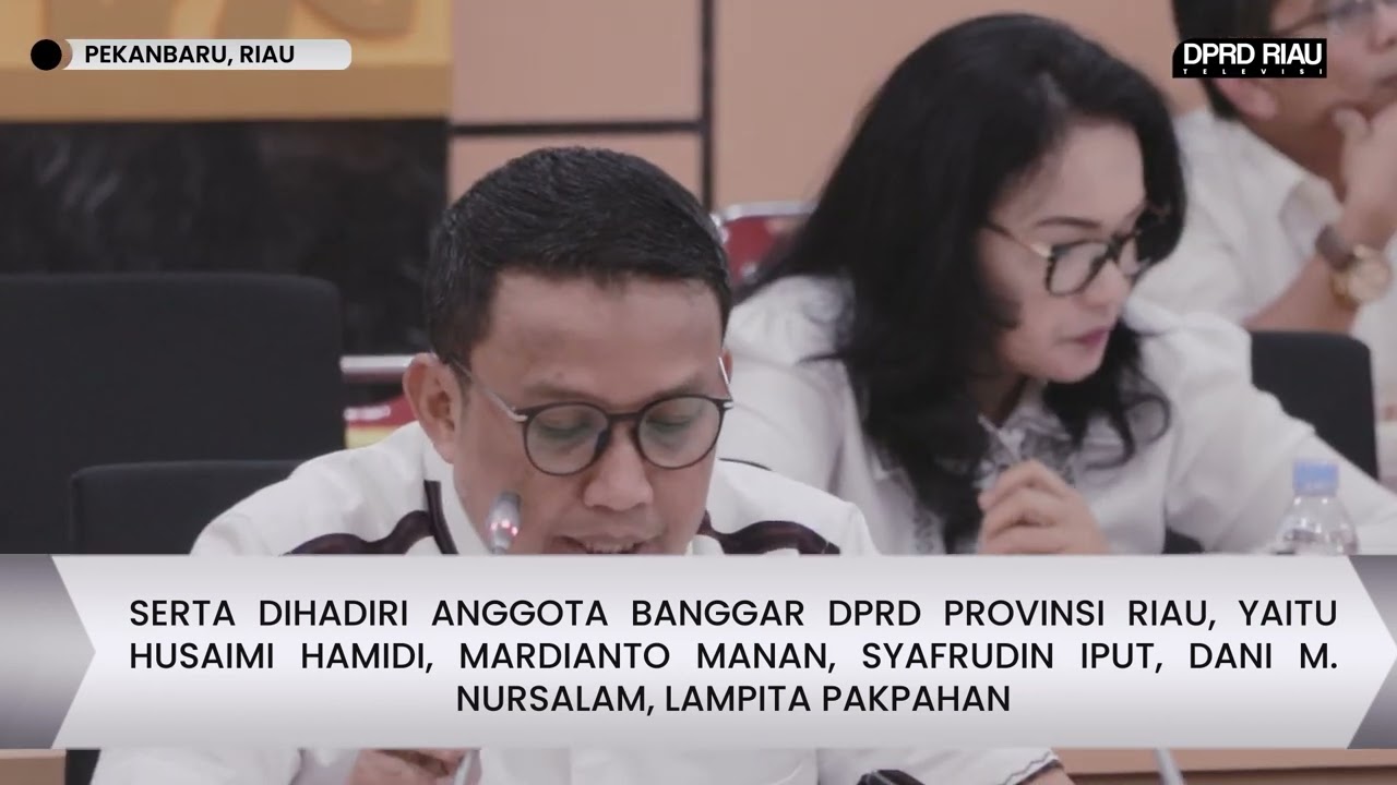 Rapat Badan Anggaran bersama TAPD Provinsi Riau,Rabu,15 November 2023