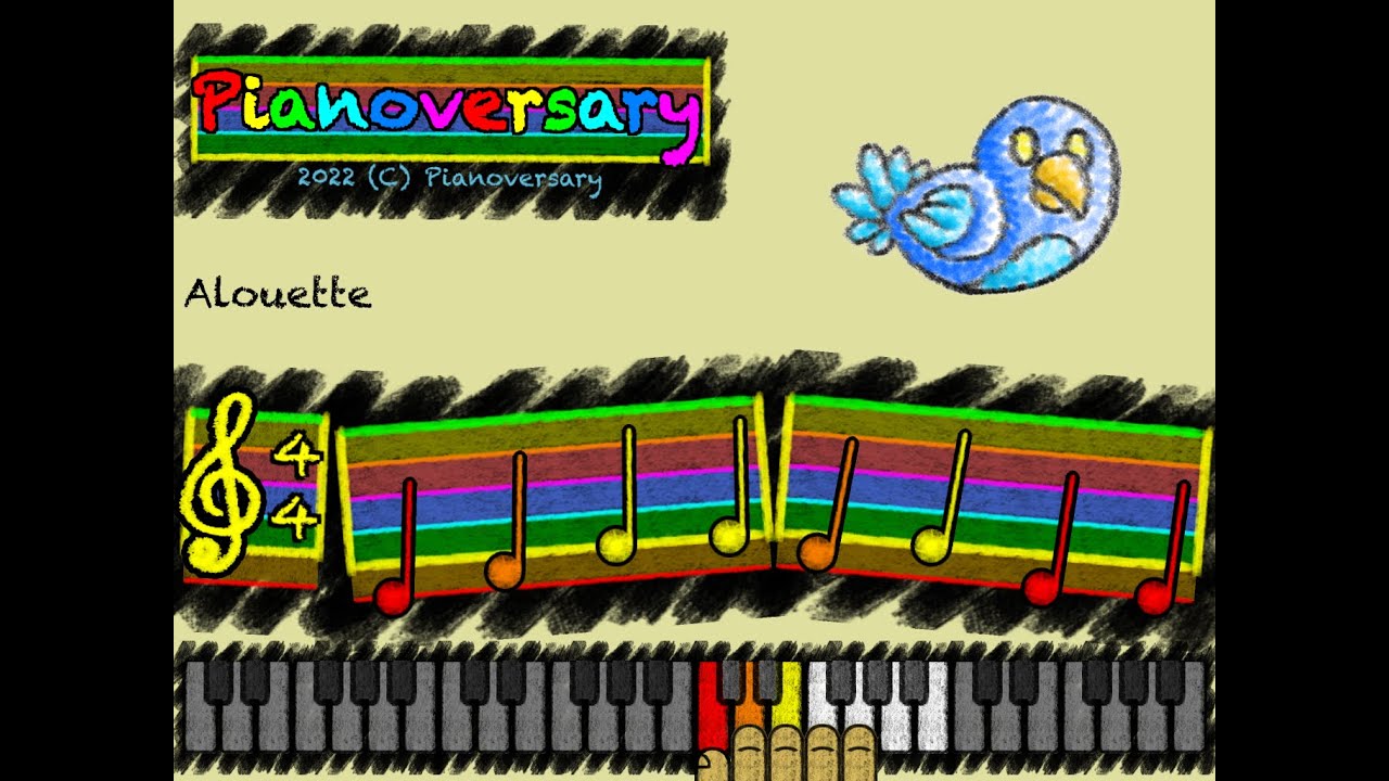 Alouette on Piano YouTube