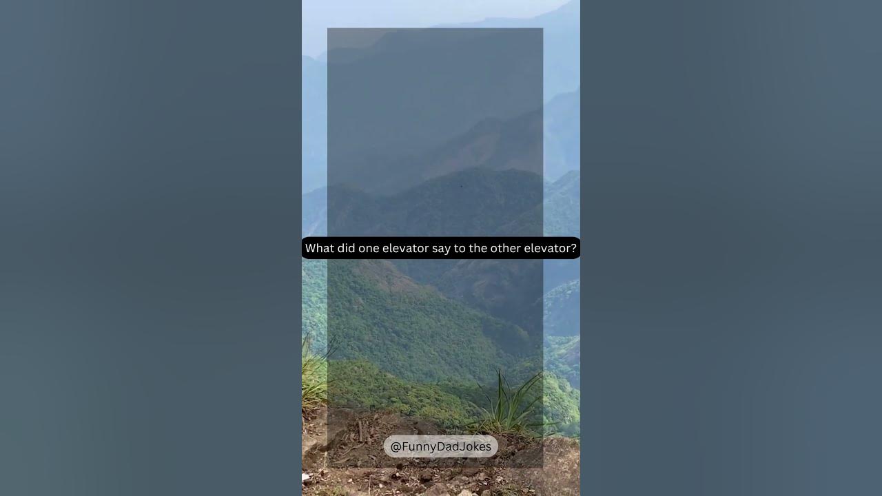 What did one elevator say to the other elevator? YouTube