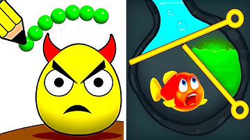 Draw To Smash vs Save the Fish ✏️🐟 Satisfying Levels Gameplay Walkthrough Android iOS ZR81