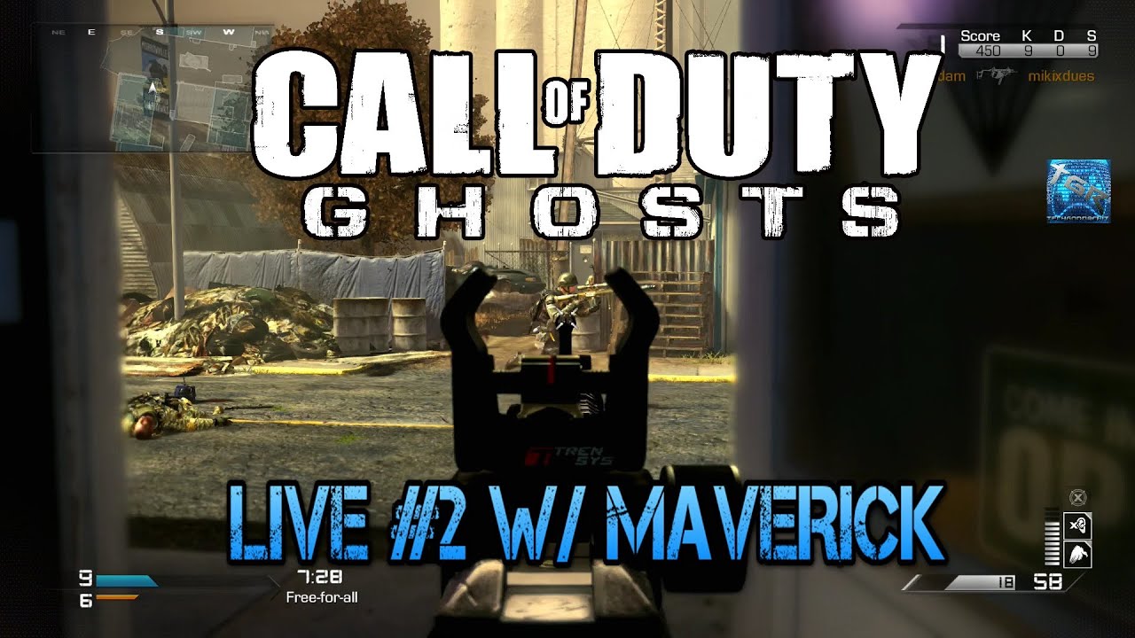 "MAVERICK" | COD:Ghosts Live #2 w/TGR | FFA on Warhawk | (Call of Duty Ghosts PS4 Gameplay)