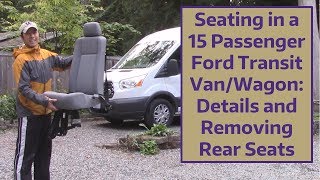 2018 ford transit seat removal