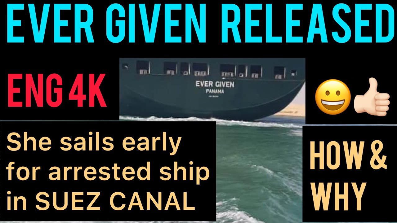 Why ever given ship being released within 4 months of its arrest in Suez Canal | English 4K
