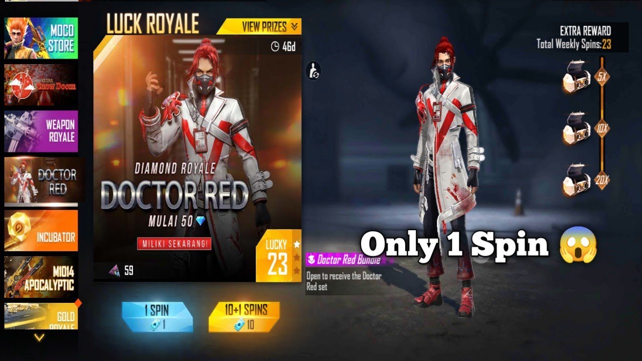 New Diamond Royal Doctor Red Bundle || Dewan The Noob