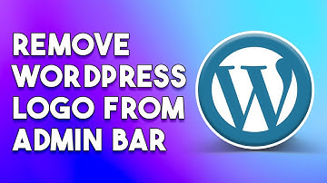 How to remove wordpress logo from admin bar