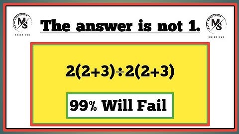 2(2+3)÷2(2+3). The answer is not 1. Can you solve this Ukraine math test.#mathproblem #olympiad #edu