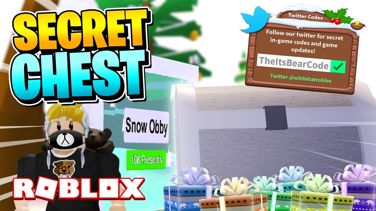 ROBLOX PRESENT WRAPPING SIMULATOR CODES NEW SECRET CHEST GIVES INSANE REWARDS Snow Obby YouTube
