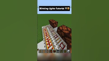 Minecraft Easy Tutorial For Blinking Lights 😇❤️. #minecraft #minecraftshorts #shorts