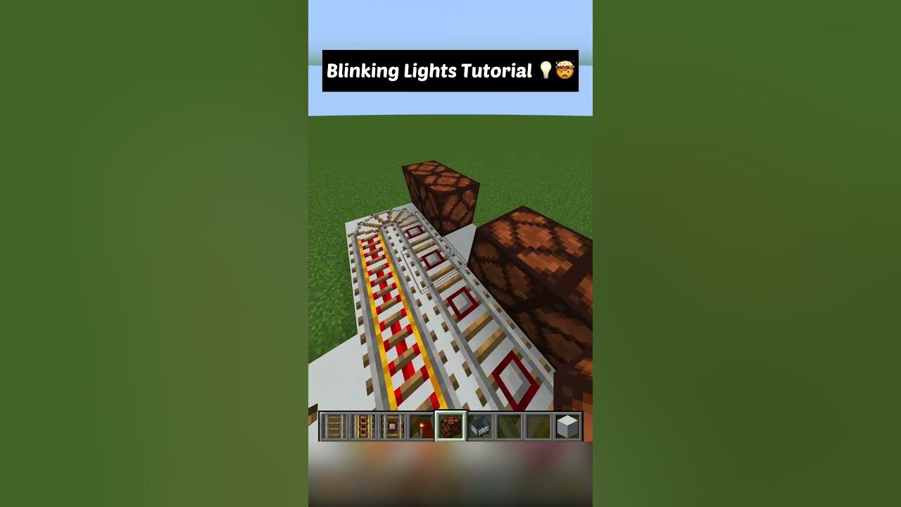 Minecraft Easy Tutorial For Blinking Lights 😇 ️. #minecraft #