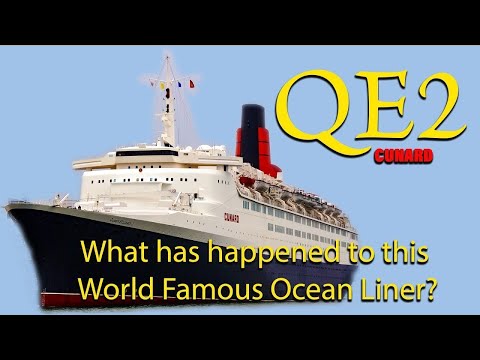 Корабль Queen Elizabeth 2 - QE2 Dubai - всемирно известный океанский лайнер сегодня