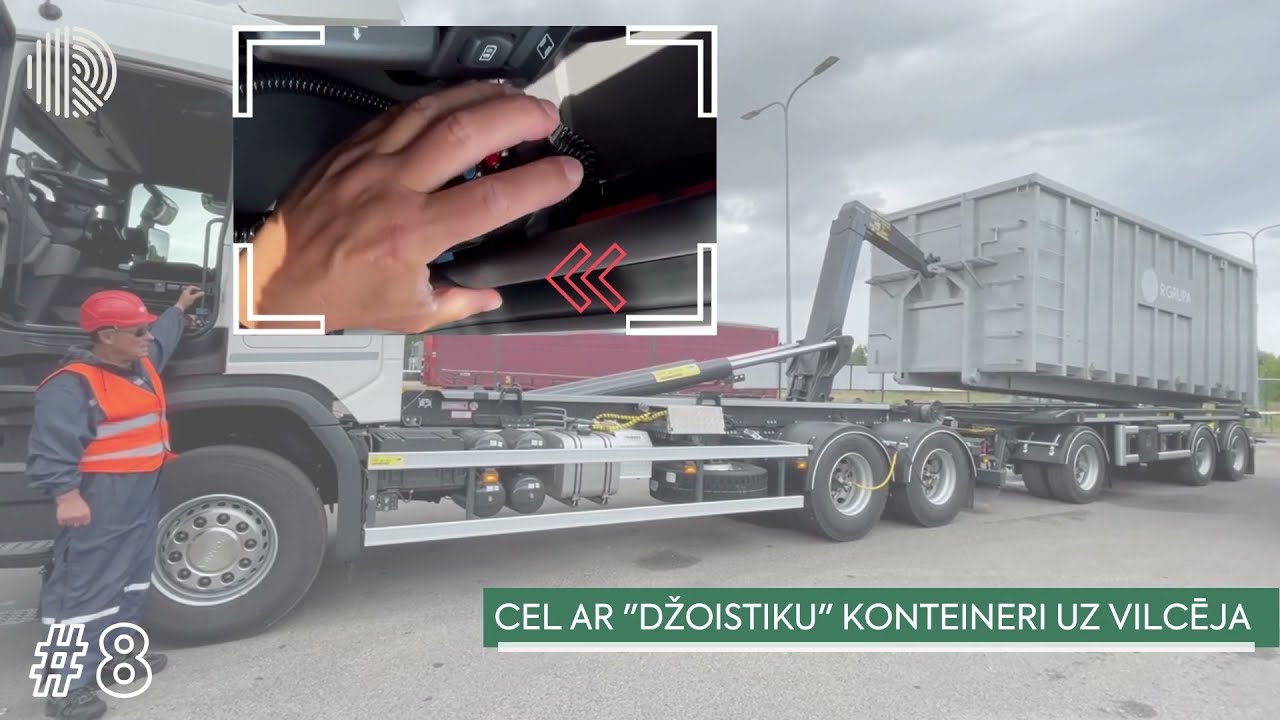 R GRUPA mācību video #4 - kā pareizi un droši uzlikt konteineri uz auto