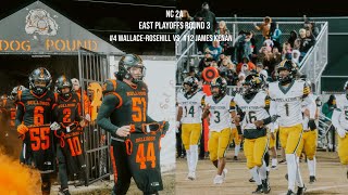 GAME OF THE YEAR!| #4 WALLACE- ROSEHIL VS #12 JAMES KENAN NC 2A PLAYOFFS ROUND 3 HIGHLIGHTS