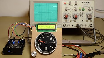 Analog tachometer gauge RPM test, engine speed simulator