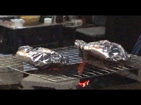 Barbecuing Fresh Caught Fish In Thailand