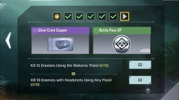 KILL 10 ENEMIES USING THE MAKAROV PISTOL COD MOBILE SEASON 4 WEEK 2 BATTLE PASS TASK | STRANGEPLAYS