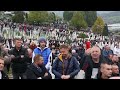 Pogreb pjevača Halida Bešlića na gradskom groblju Bare