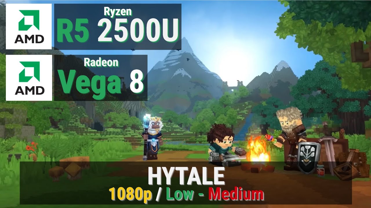 Ryzen 2500U + Vega 8 vs HYTALE