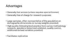 Secondary Data Use in Social Sciences, Min Zou, Simonetta Longhi