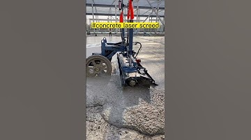 HIGH EFFICIENCY CONCRETE LASER LEVELING/ SCREED MACHINE
