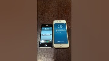 iPhone 4s on iOS 6 vs iPhone 6 on iOS 8 boot up test #shorts #iphone4s #ios6 #iphone6 #ios8