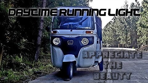 Bajaj Re Daytime Running Light preview (slowmo) #tuktuk #bajaj