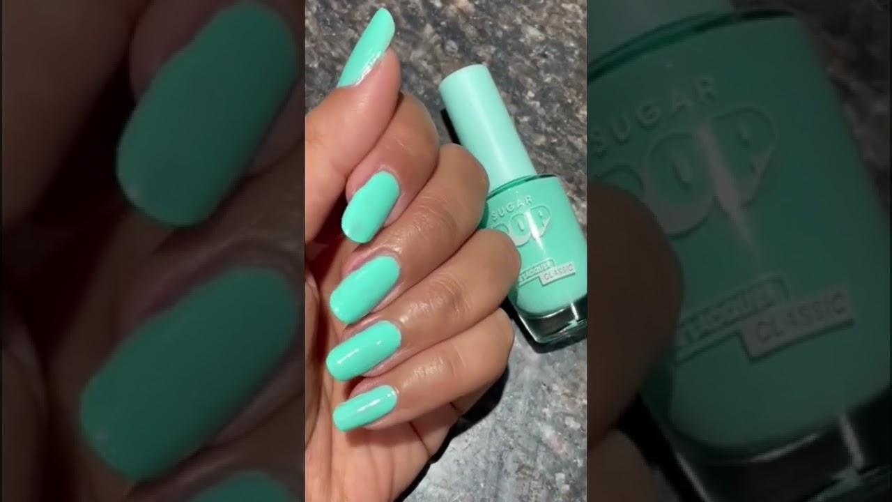 New Sugar Pop Nail Lacquer Mint Marvel | Nail Swatch 