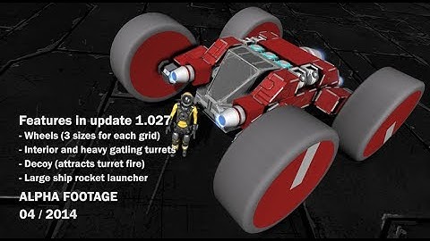 Space Engineers - Wheels, Turrets, Decoys, Missile launchers