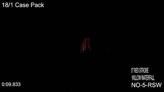 NO-5-RSW - 5 RED STROBE WILLOW WATERFALL (NIGHT OWL PREMIUM)