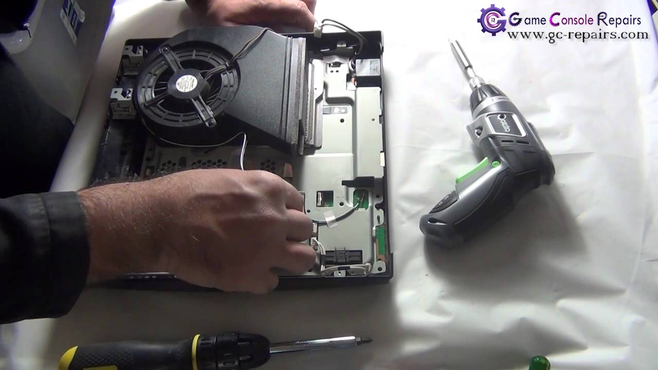 PS3SLIM 250GB CECH 2002x Disassembly FULL by gc repairs com - YouTube