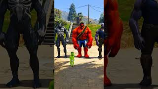 Redhulk fight with green hulk 🤣🤯 | #gta5 #shorts #cartoon #viral #gaming #viralvideo202 #shortsfeed