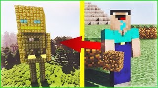 НУБ ПРОТИВ СКЕЛЕТА ИЗ ЛАКИ БЛОКОВ В МАЙНКРАФТ 2 ! ТРОЛЛИНГ НУБА В MINECRAFT Мультик