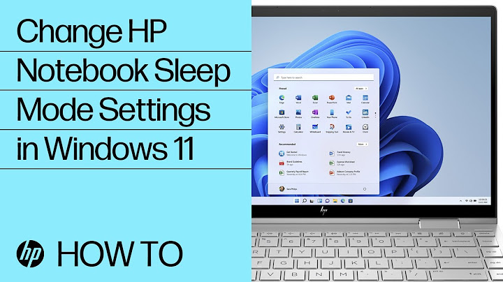 Where is the sleep button on hp laptop