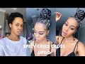 SPICY CRISS CROSS RUBBER BAND UPDO ON 4c NATURAL HAIR /PROTECTIVE STYLE / Tupo1