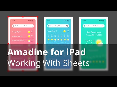 Working with Sheets—Amadine for iPad and iPhone Tutorials